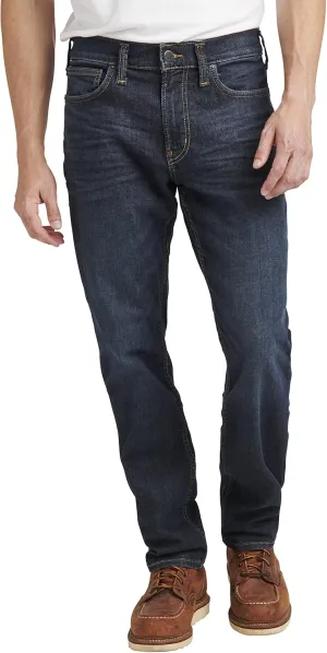 Silver Jeans Co. Men's The Athletic Fit Tapered Leg Jeans-Legacy