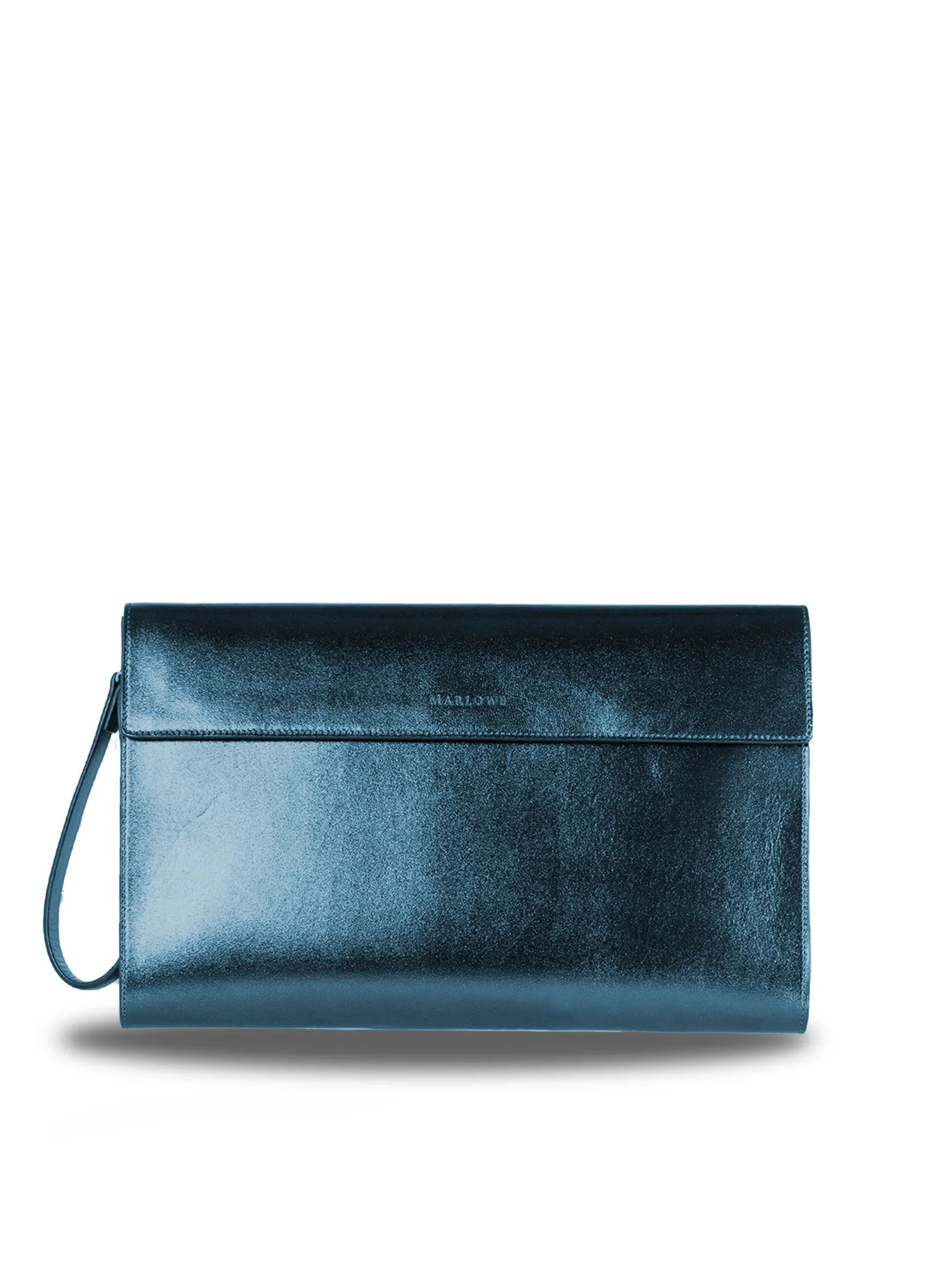 Single Handle Leather Clutch Bag