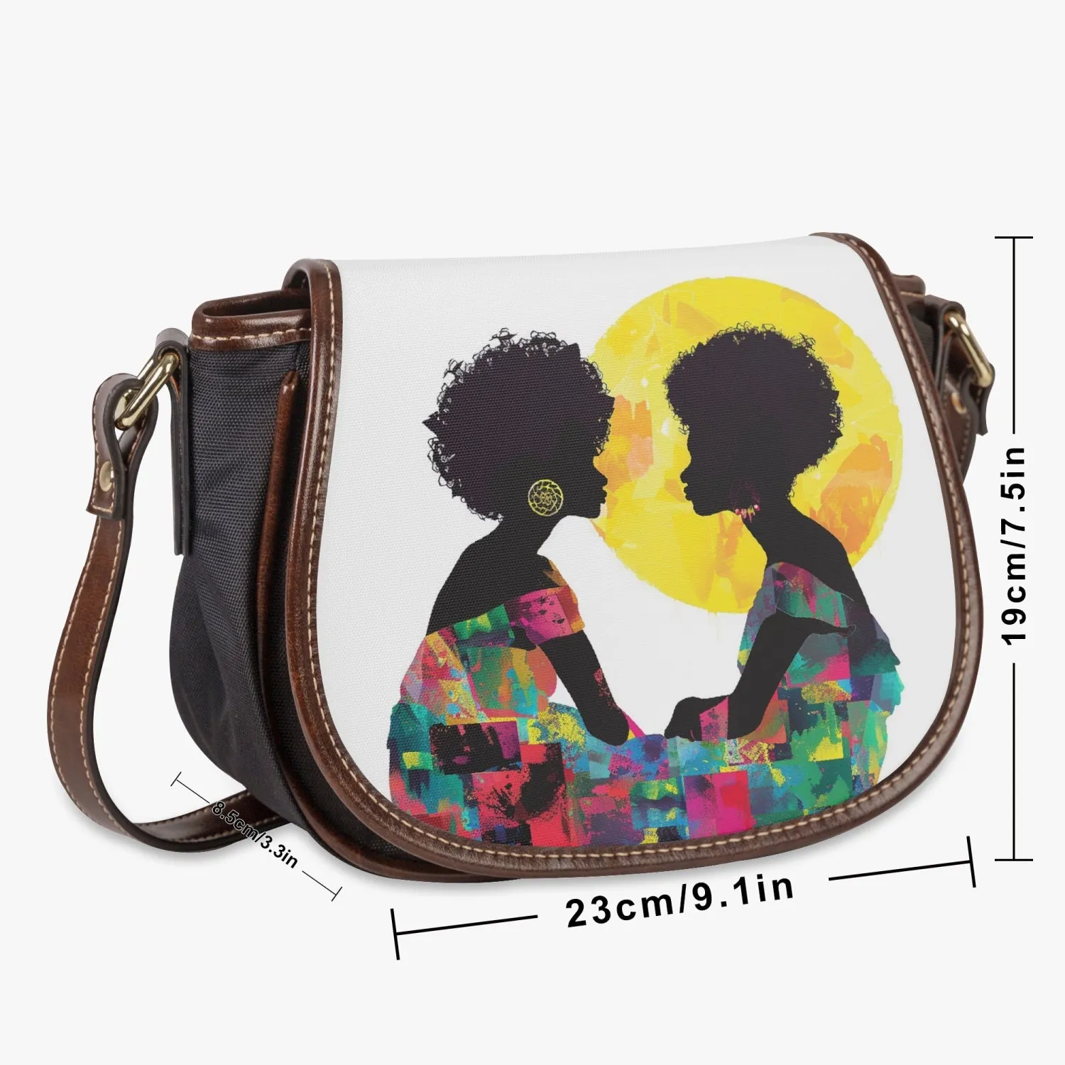 Sisterhood Deep Conversation Flap Saddle Bag