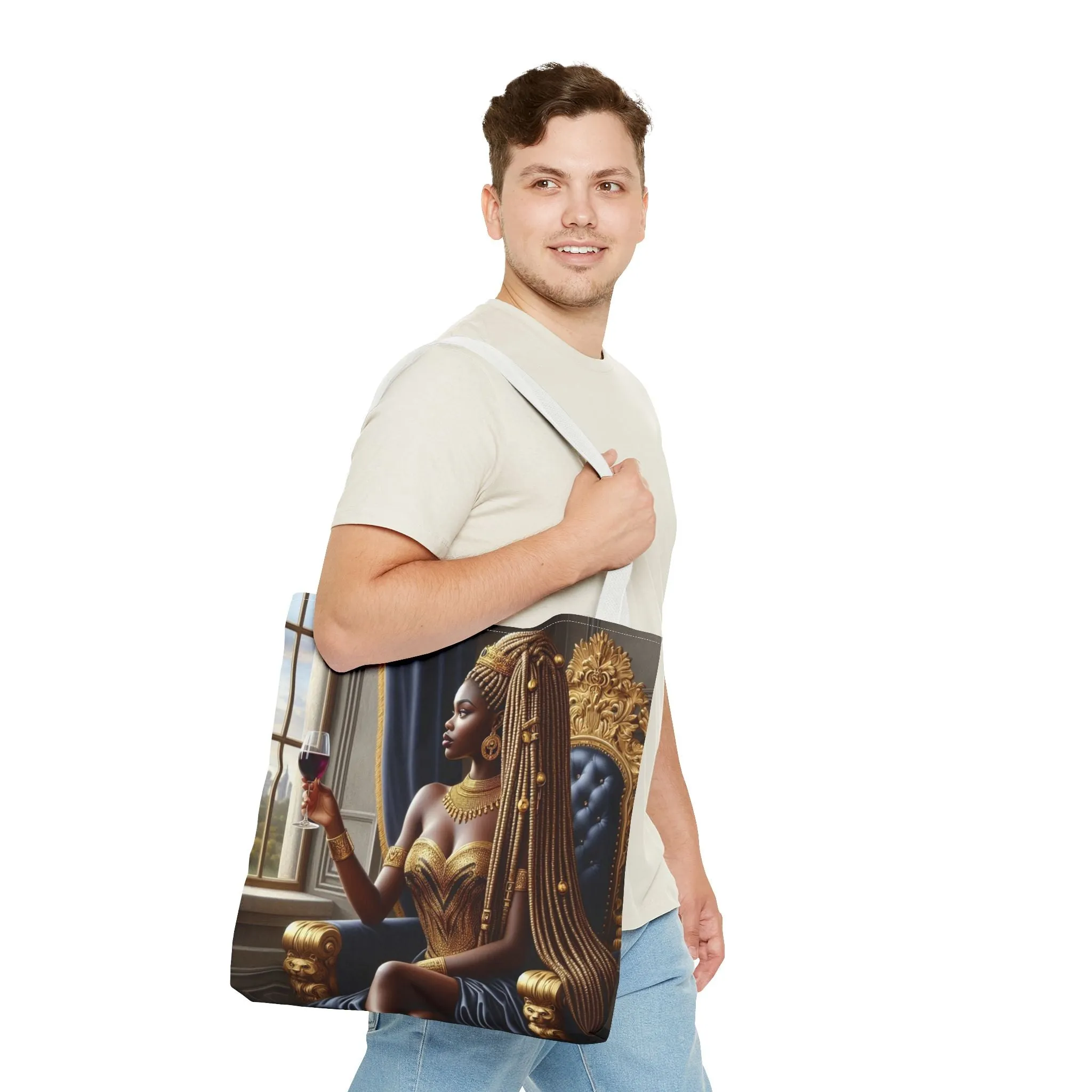 Sitting Queen Tote Bag (AOP) #T6