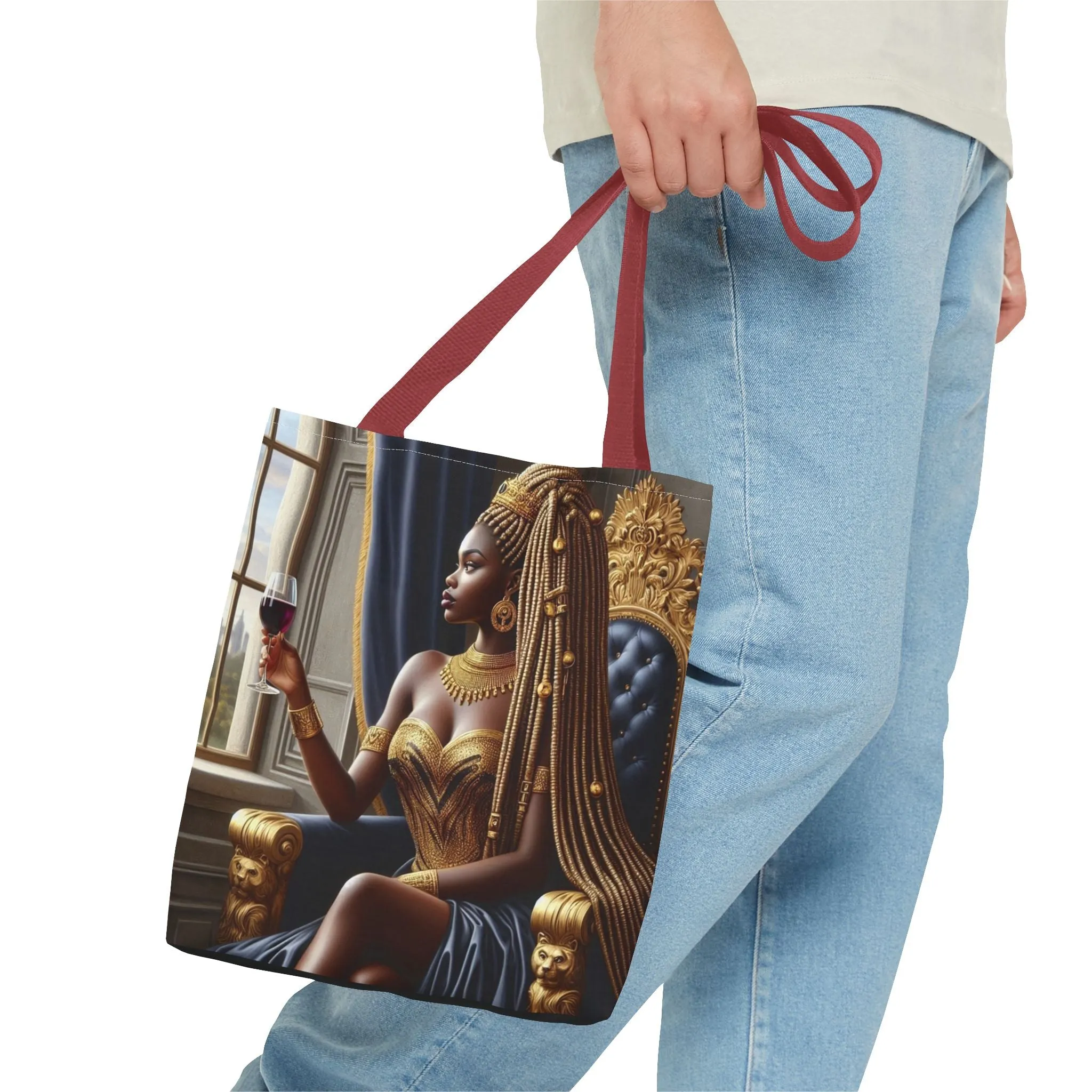 Sitting Queen Tote Bag (AOP) #T6