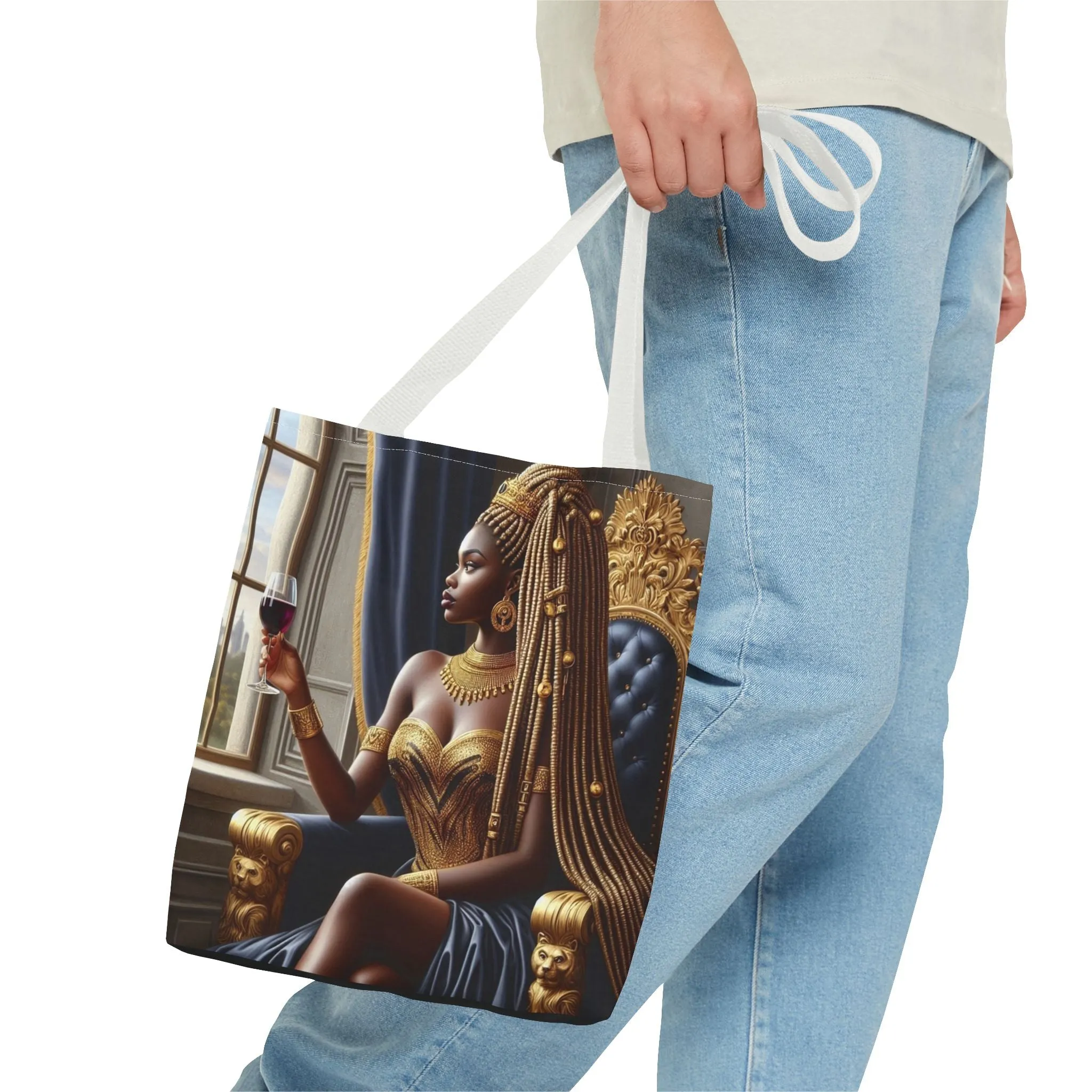 Sitting Queen Tote Bag (AOP) #T6