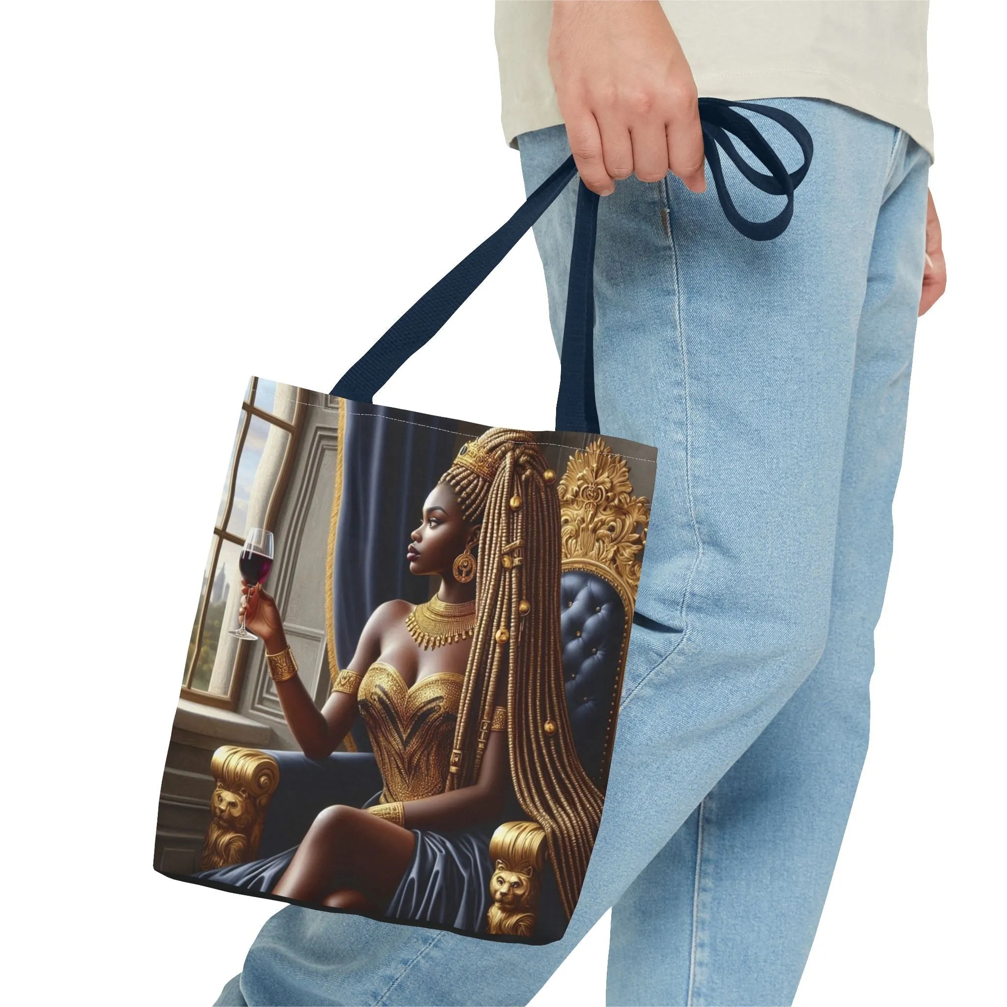 Sitting Queen Tote Bag (AOP) #T6