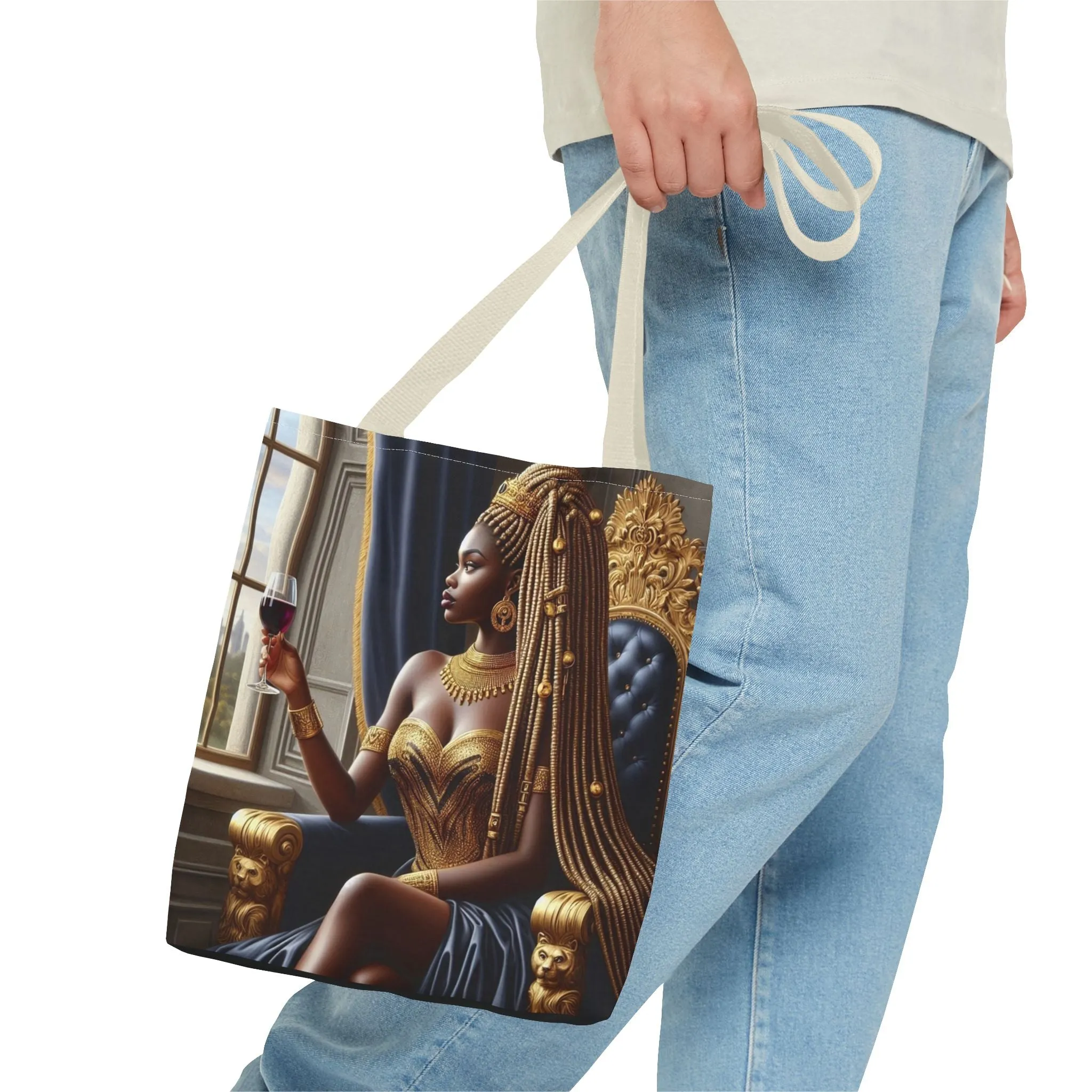 Sitting Queen Tote Bag (AOP) #T6