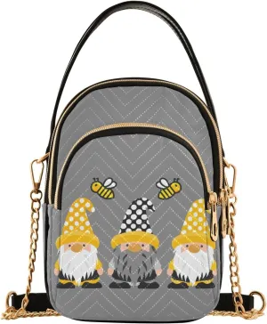 Small Cross body Bags for Women Quilted Crossbody Cell Phone Shoulder Purse Handbags Wallet Detachable Chain Bag