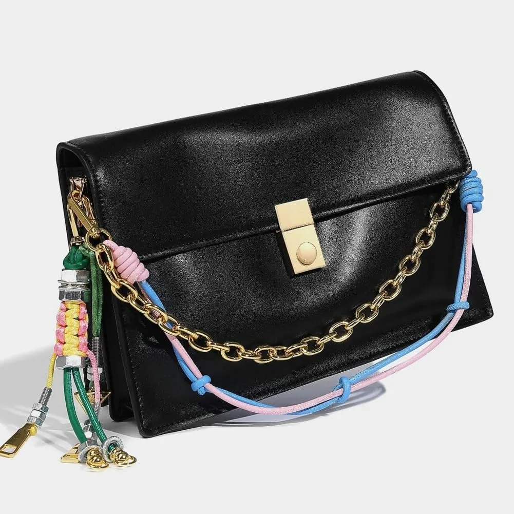 Small Crossbody Purses for Women Vegan Leather Chain Handbag Trendy Designer Shoulder Tote Bags Satchels
