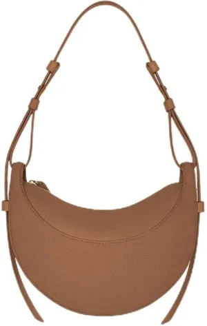 Small niche design single shoulder crossbody bag, leather crescent bag, genuine leather women's bag, armpit saddle bag
