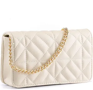 Small Quilted Crossbody Bags for Women Shoulder Bag Clutch Purses Handbags with Gold Chain