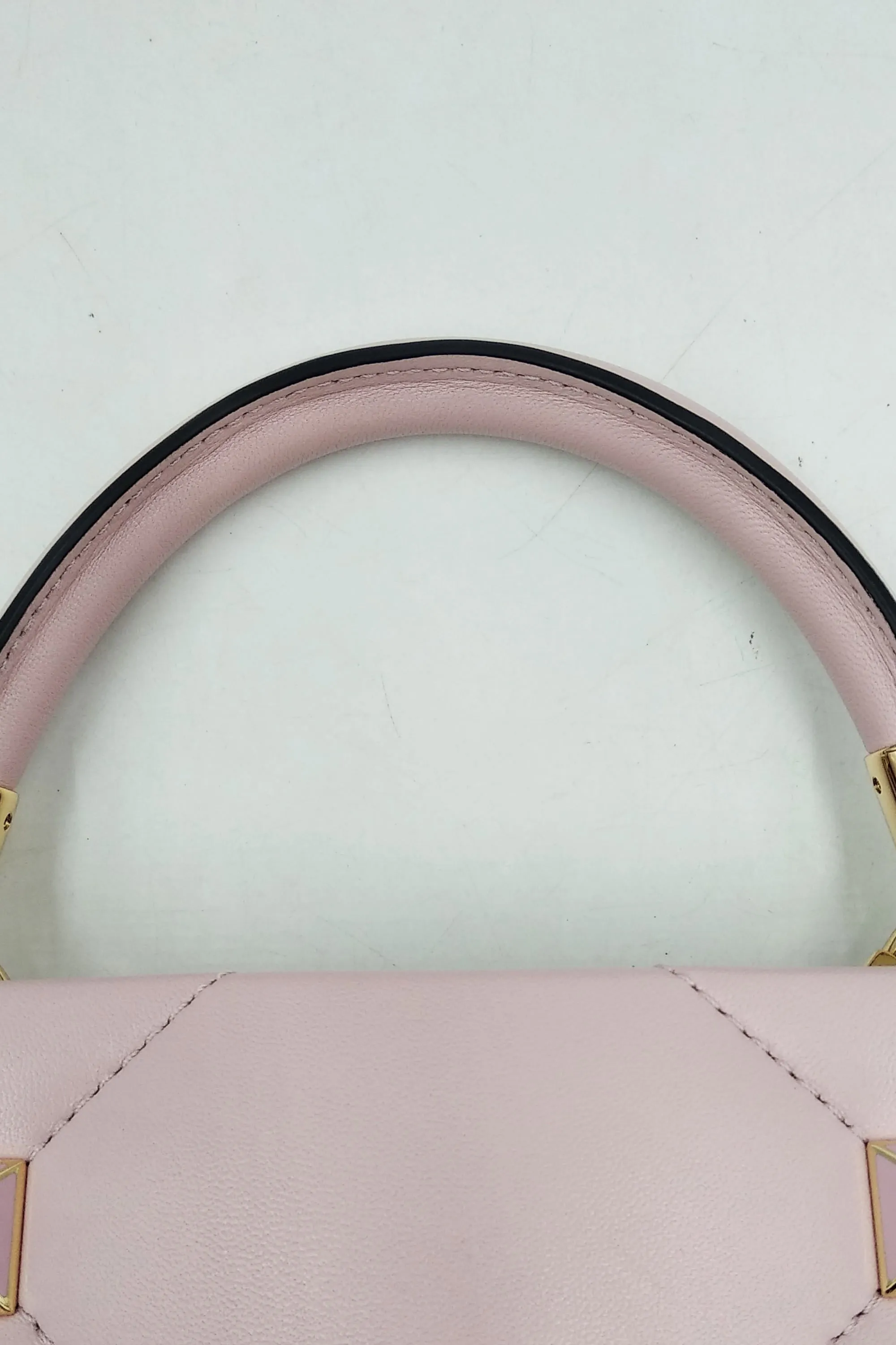 Small Roman Stud the Handle Bag Blush Pink