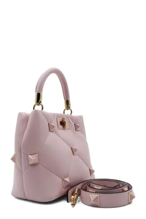 Small Roman Stud the Handle Bag Blush Pink
