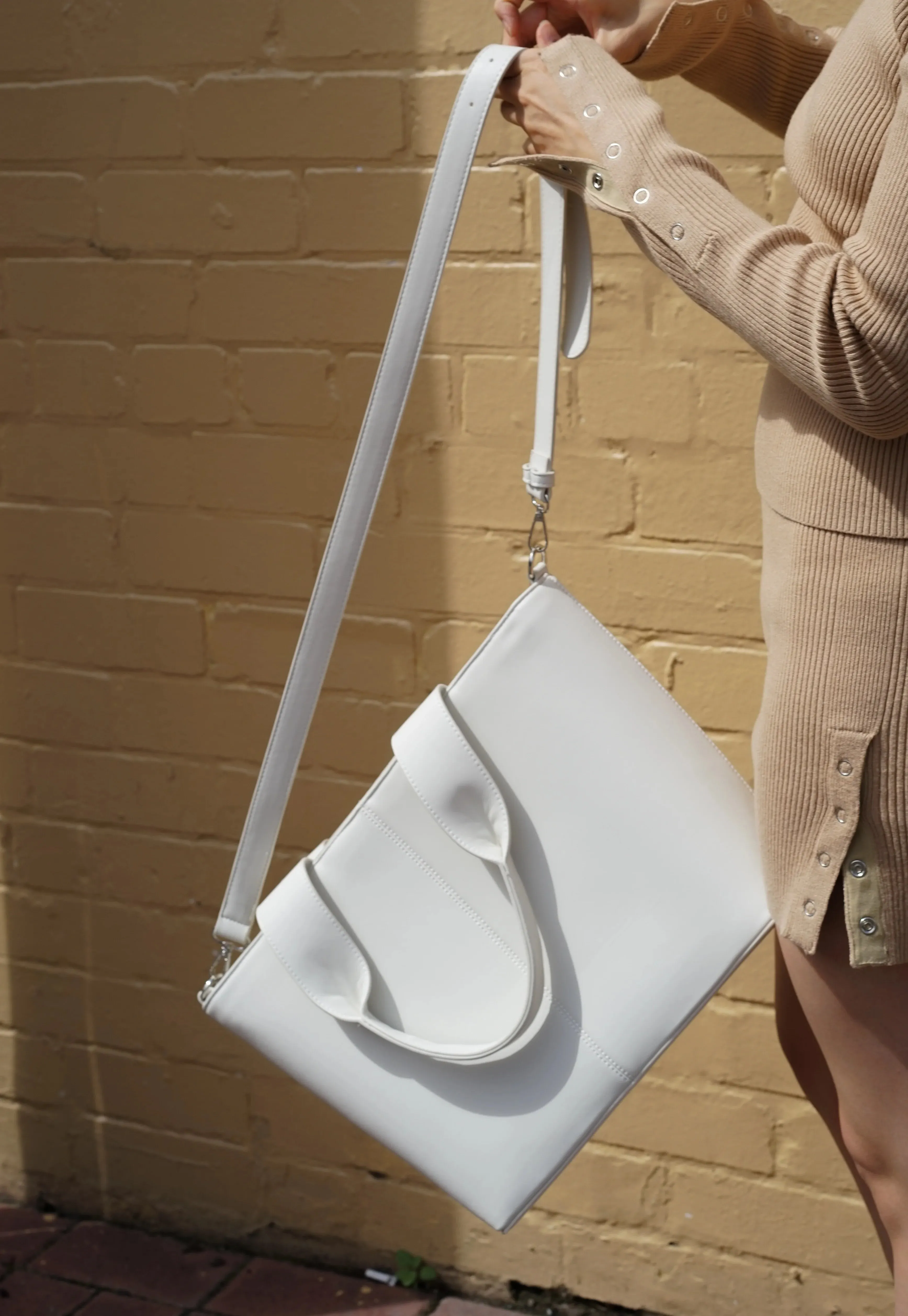 Solange Work Tote Large White