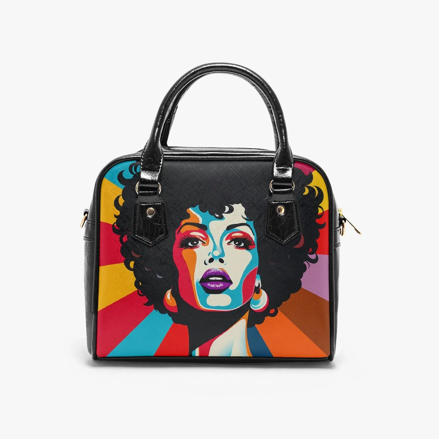 Spark of Color Casual Leather Saddle Bag
