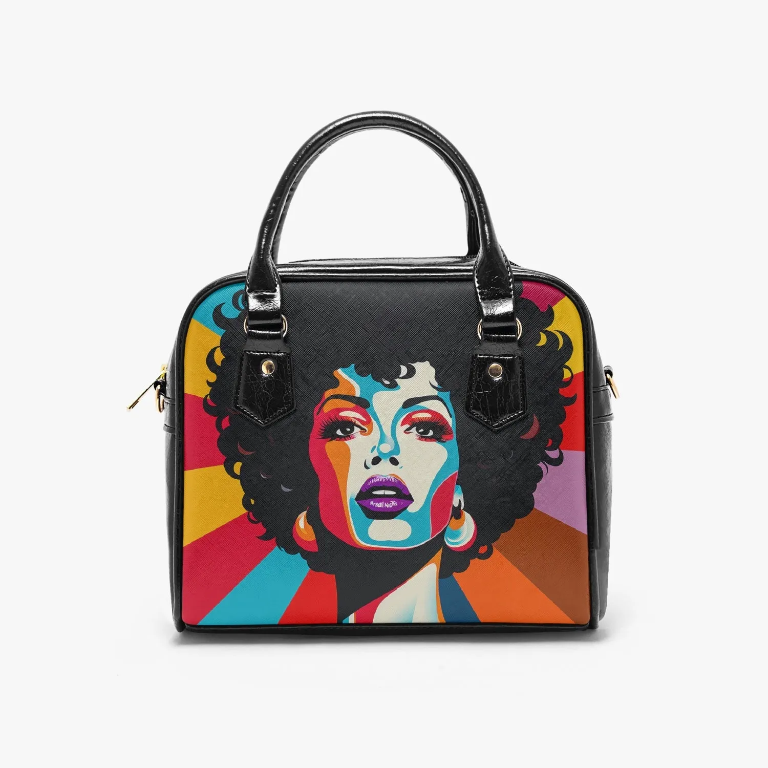 Spark of Color Casual Leather Saddle Bag