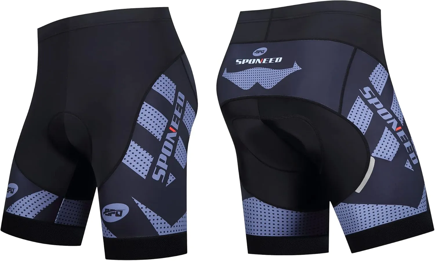 sponeed Men's Cycling Shorts Padded Bicycle Riding Pants Bike Biking Clothes Cycle Wear Tights