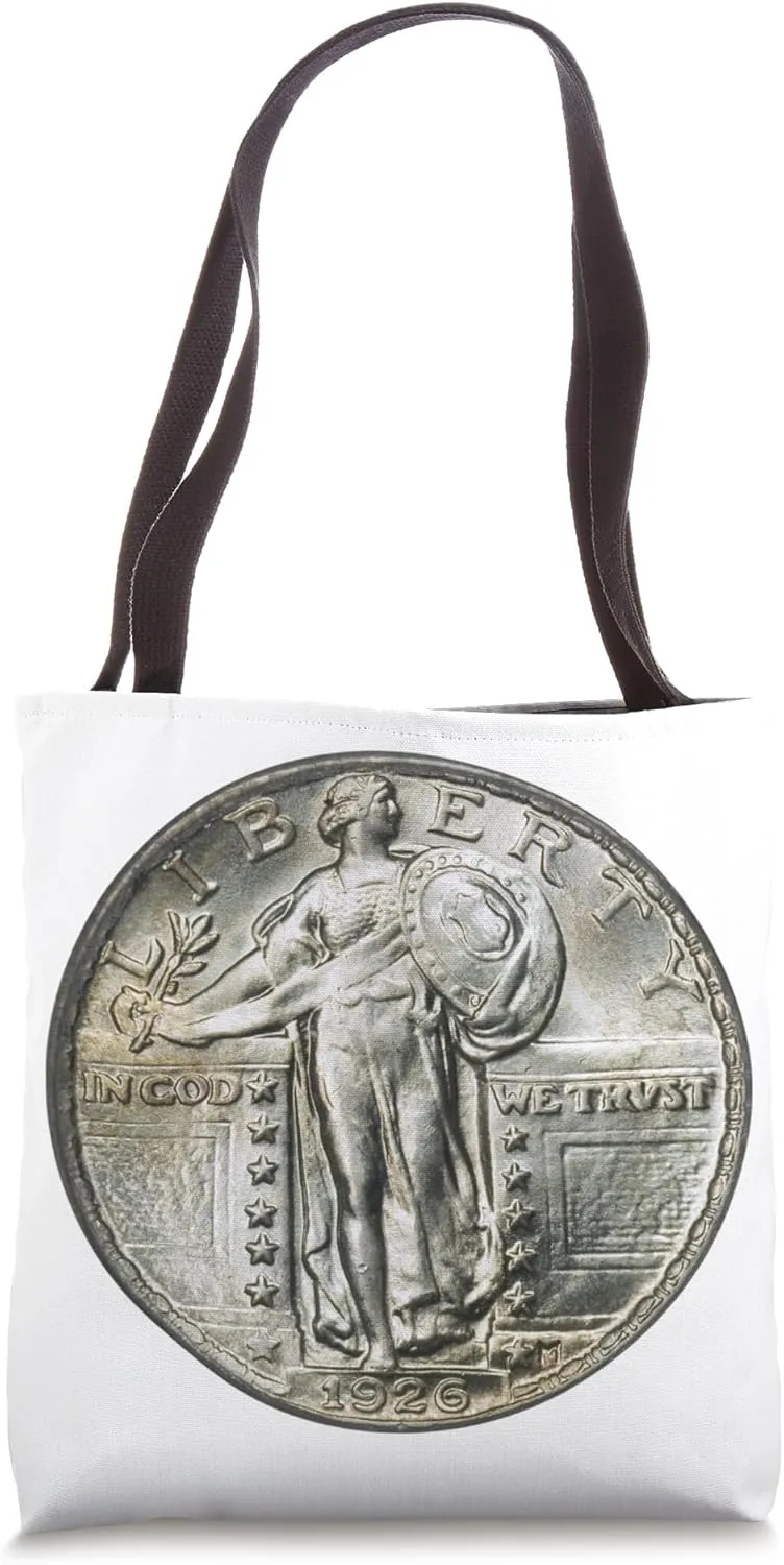 Standing Liberty Quarter - US Silver Coinage Tote Bag