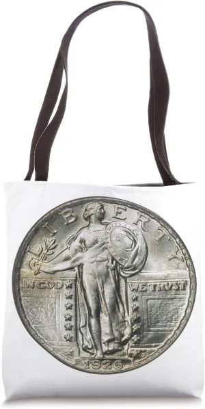 Standing Liberty Quarter - US Silver Coinage Tote Bag