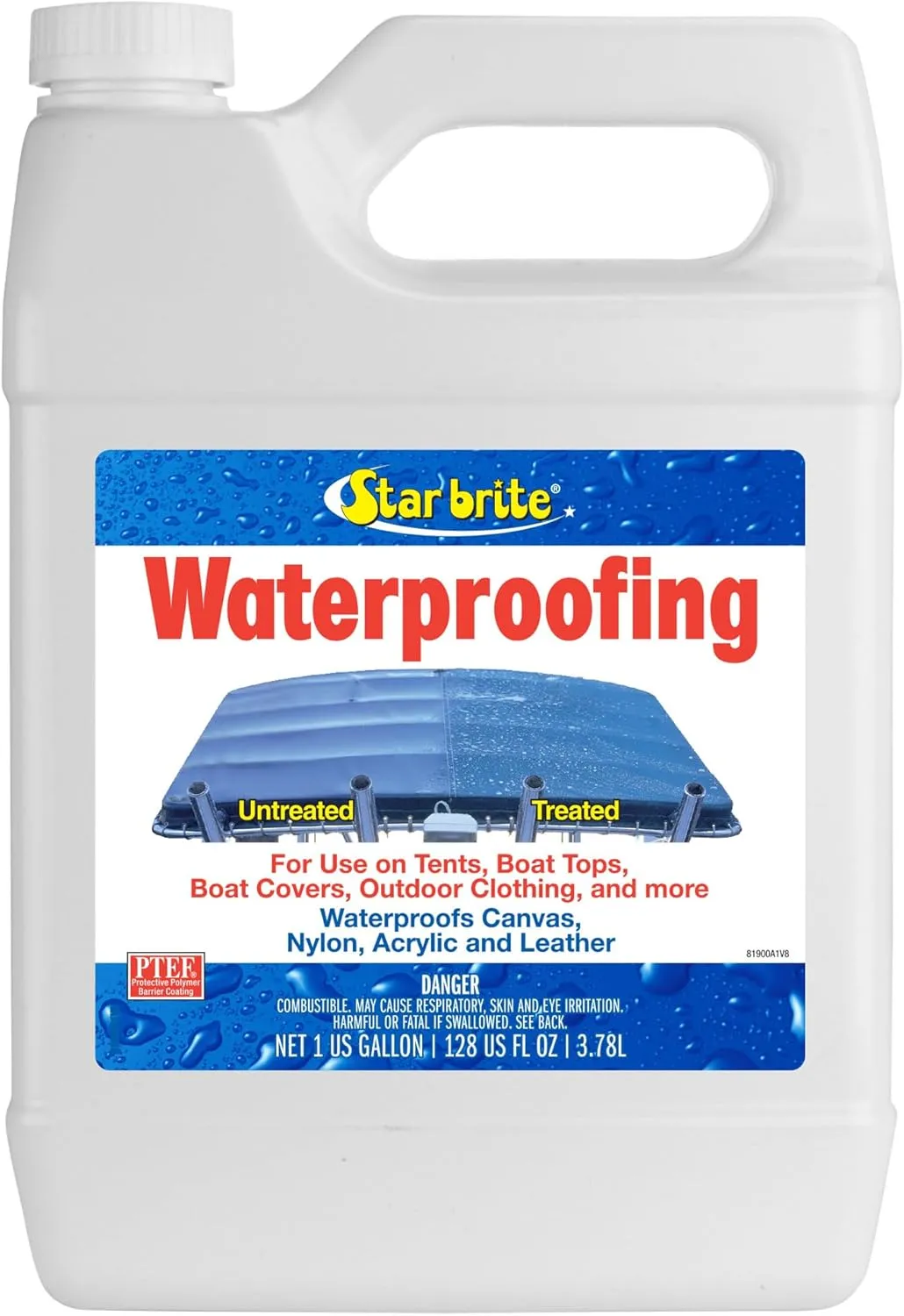 STAR BRITE Waterproofing Spray, Waterproofer   Stain Repellent   UV Protection for Boat Covers, Car Covers, Bimini Tops, Tents, Jackets, Backpacks, Boots, Awnings, Patio Covers & More
