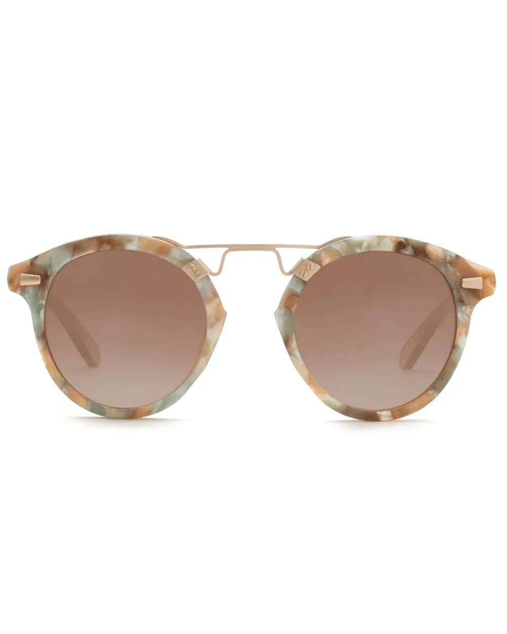STL II Mirrored Sunglasses in Pearlescent and Sweet Tea