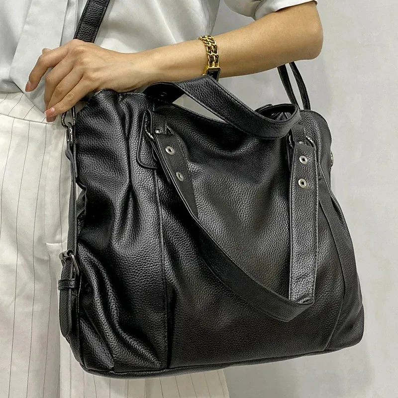 Stylish Large Capacity Women's Pillow Style Purse Handbag Shoulder Tote Bag Soft Leather Messenger Bags Women Shopper Bag