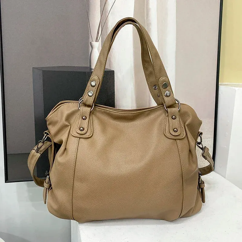 Stylish Large Capacity Women's Pillow Style Purse Handbag Shoulder Tote Bag Soft Leather Messenger Bags Women Shopper Bag