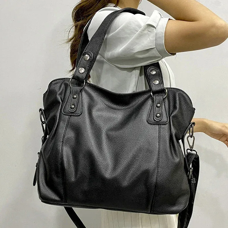 Stylish Large Capacity Women's Pillow Style Purse Handbag Shoulder Tote Bag Soft Leather Messenger Bags Women Shopper Bag
