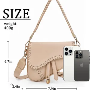 Stylish saddle bag Women's handbag Trendy shoulder bag crossbody bag