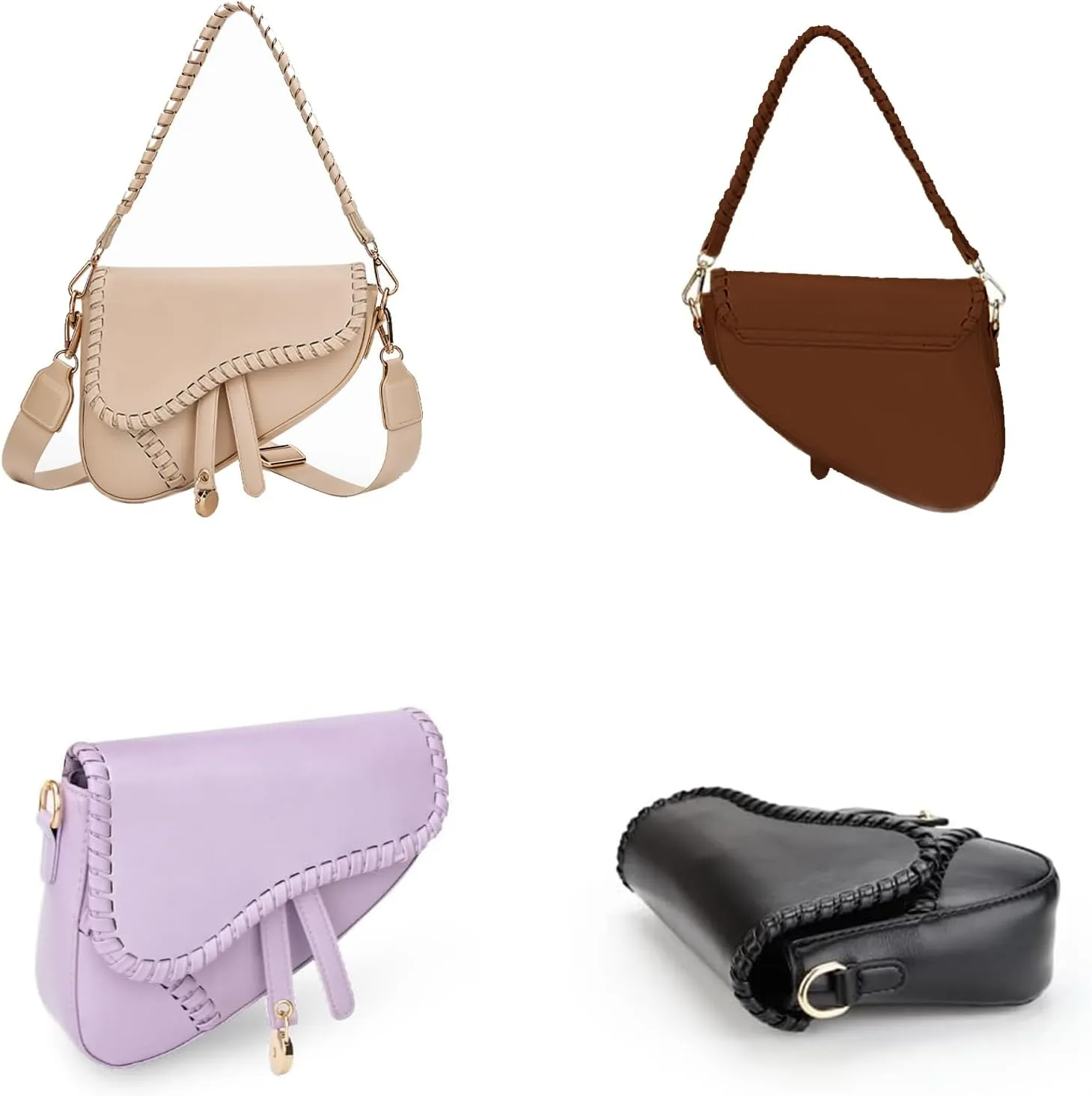 Stylish saddle bag Women's handbag Trendy shoulder bag crossbody bag