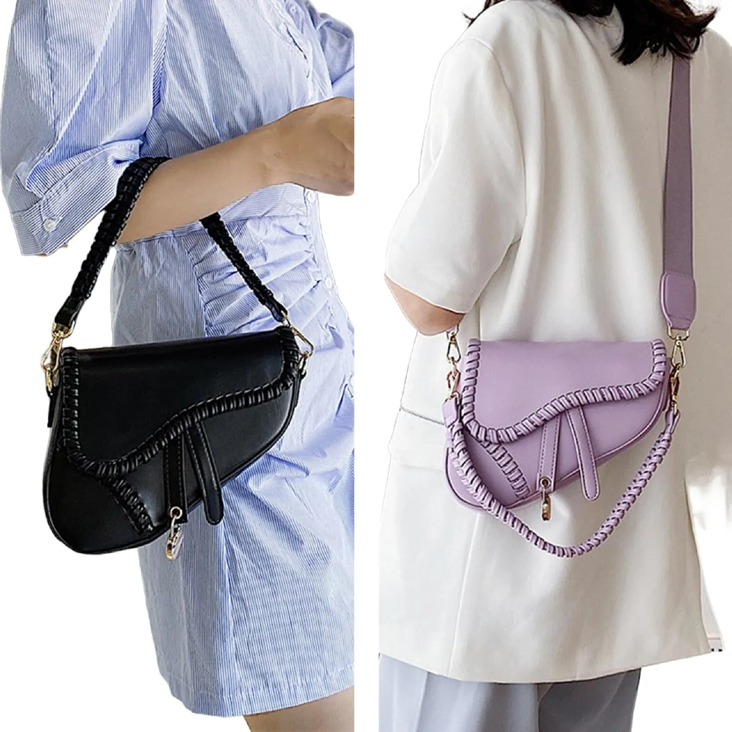 Stylish saddle bag Women's handbag Trendy shoulder bag crossbody bag