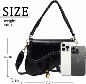Stylish saddle bag Women's handbag Trendy shoulder bag crossbody bag