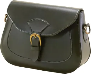 SUNLIGHT LEAVES Vintage Crossbody Saddle Bag For Women Vegan Leather Boho Retro Satchel Simple Handbag Casual Purse