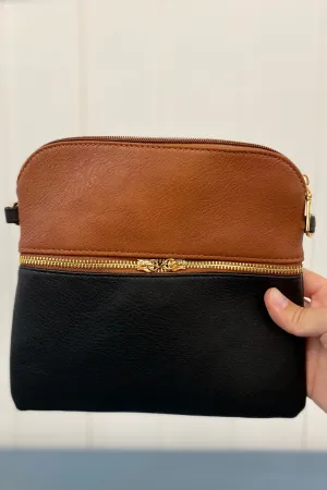 Tara Two Tone Crossbody/Wristlet