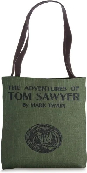 The Adventures of Tom Sawyer Book Cover Tote Bag