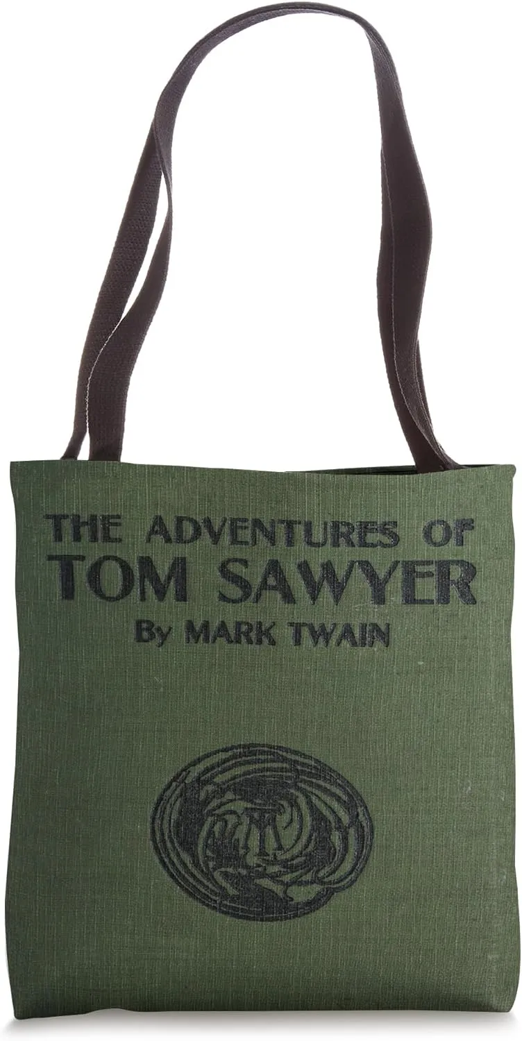 The Adventures of Tom Sawyer Book Cover Tote Bag
