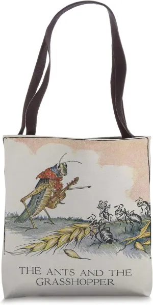 The Ants and The Grasshopper - Aesop's Fables Tote Bag