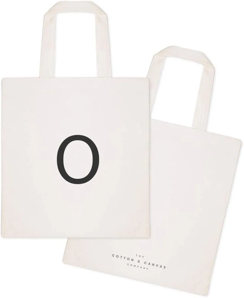 The Cotton & Canvas Co. Personalized Modern Monogram Floral Initial Tote