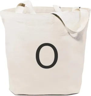 The Cotton & Canvas Co. Personalized Modern Monogram Floral Initial Tote