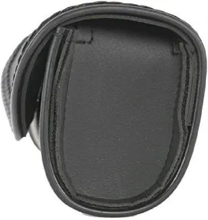 The Nekid Cow | Black PVC Leather Motorcycle 10" Windshield Bag with Strong Closure for Motorcycles and Power -Sport Bikes (Twist Lock)