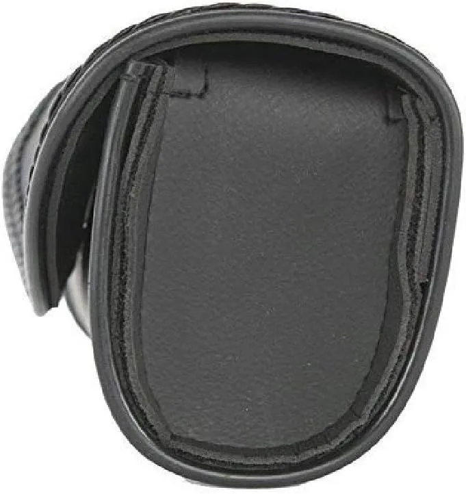 The Nekid Cow | Black PVC Leather Motorcycle 10" Windshield Bag with Strong Closure for Motorcycles and Power -Sport Bikes (Twist Lock)