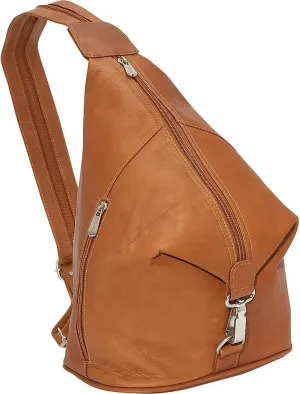 Three-Zip Hobo Sling, Saddle, One Size