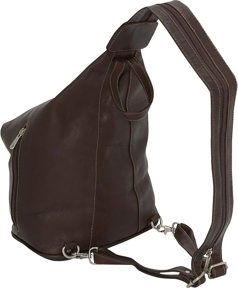 Three-Zip Hobo Sling, Saddle, One Size