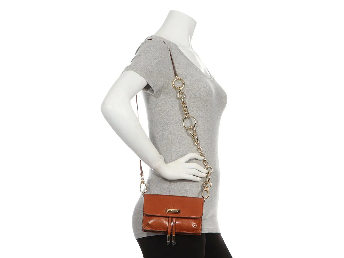 Tod's Mini Tan Antiqued Leather Crossbody/Belt Bag
