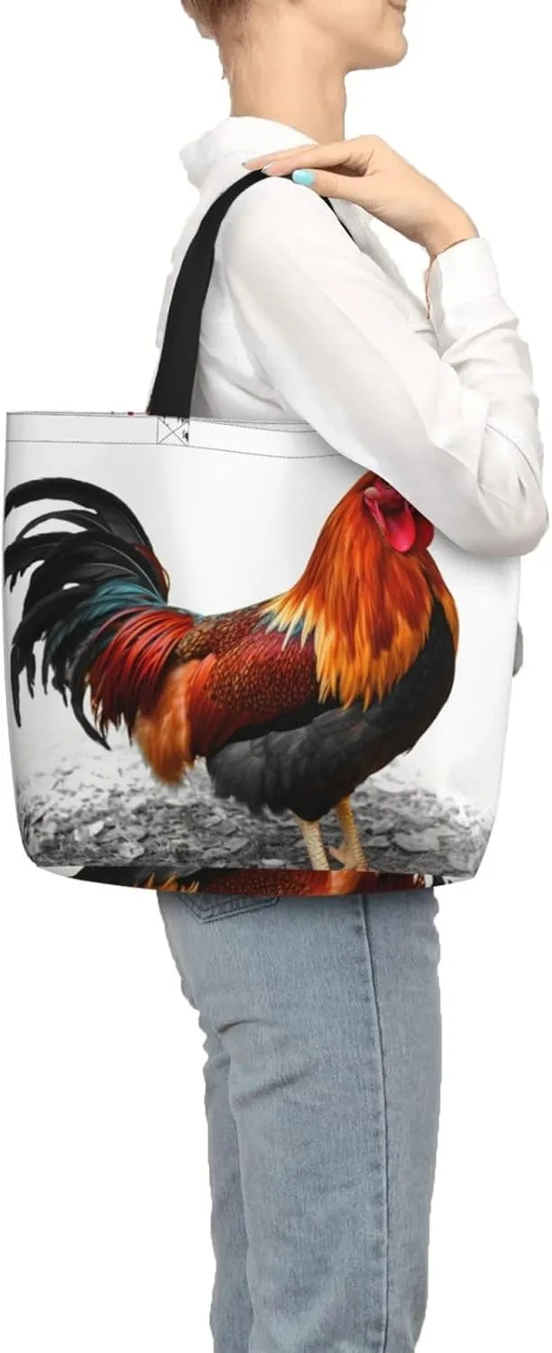 Tote Bag for Women Colorful Conches and Seashells Shoulder Bag with Zipper Handbag Large Capacity Reusable Grocery Bag