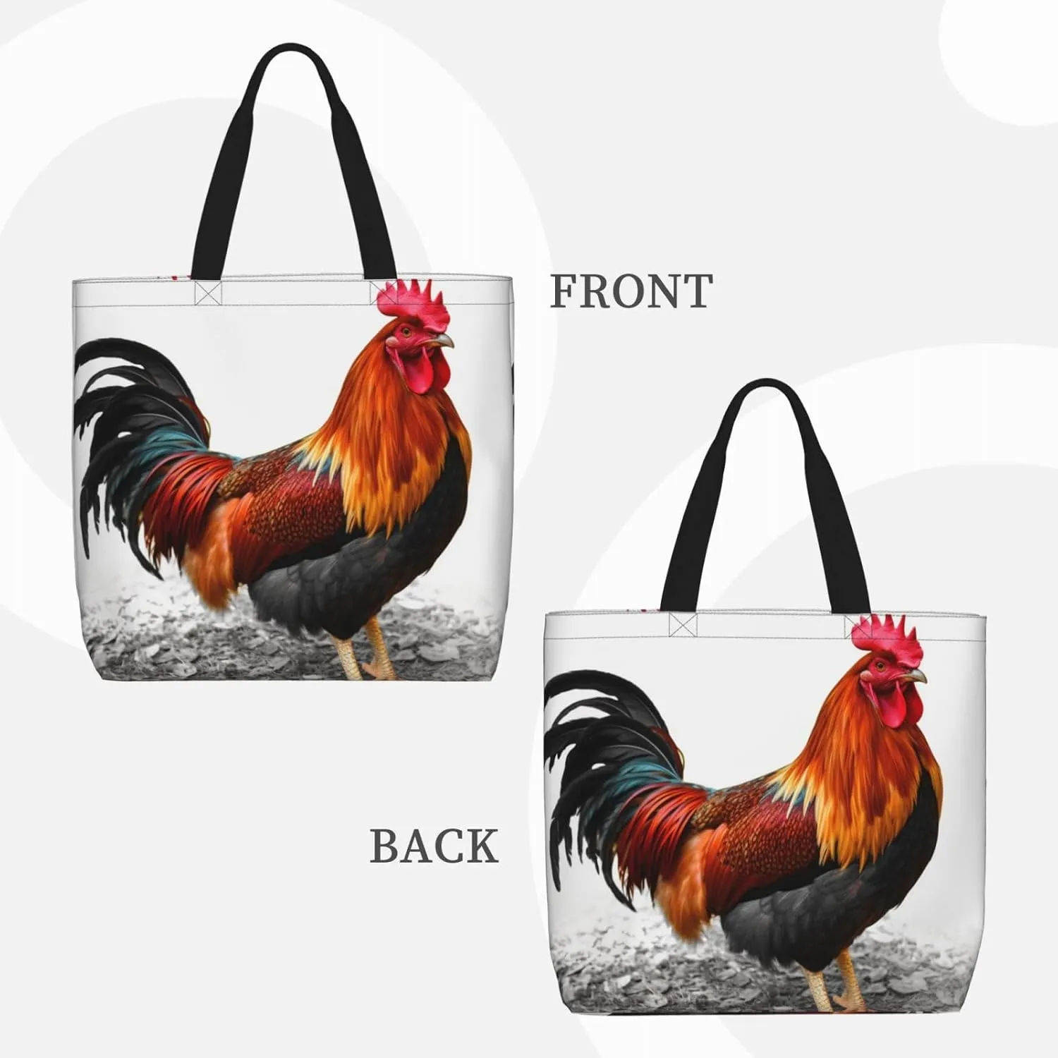 Tote Bag for Women Colorful Conches and Seashells Shoulder Bag with Zipper Handbag Large Capacity Reusable Grocery Bag