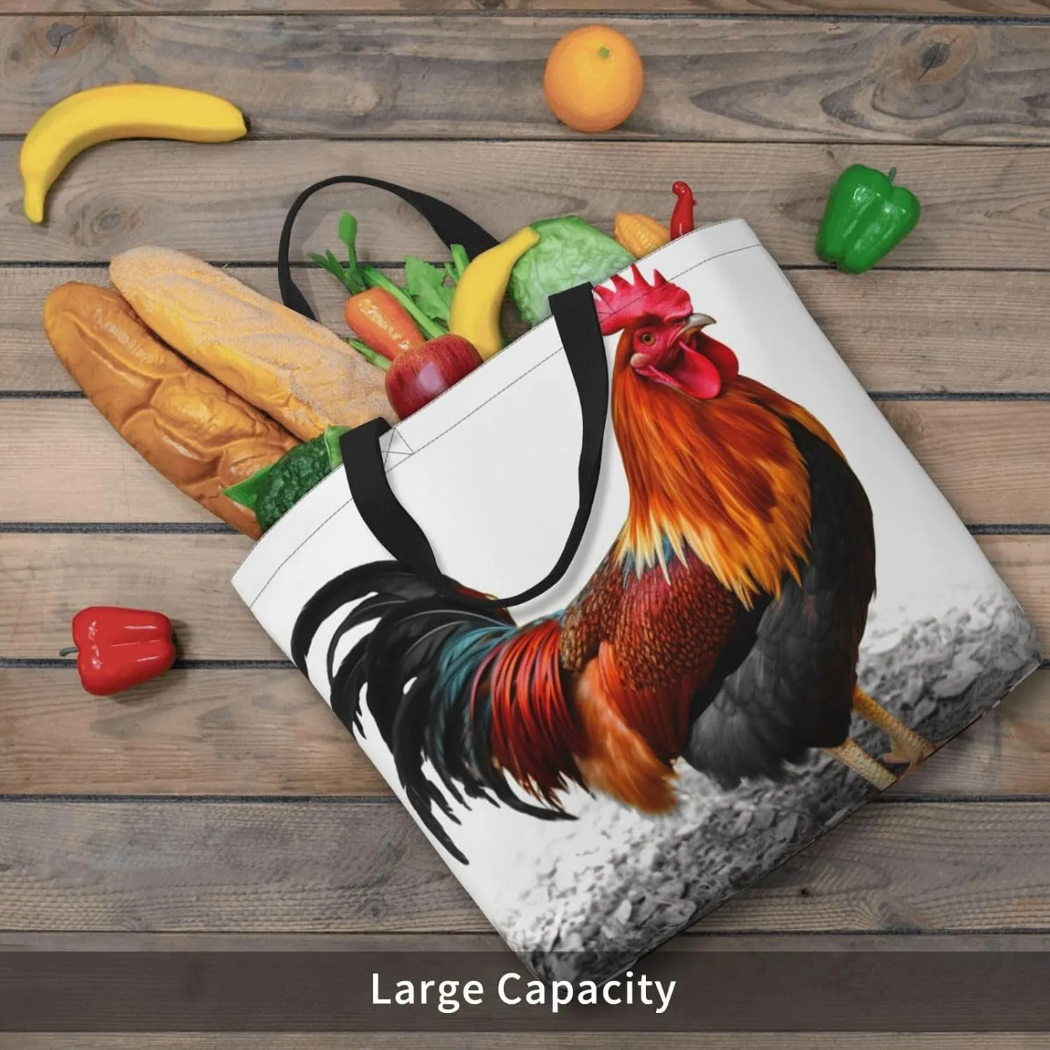 Tote Bag for Women Colorful Conches and Seashells Shoulder Bag with Zipper Handbag Large Capacity Reusable Grocery Bag