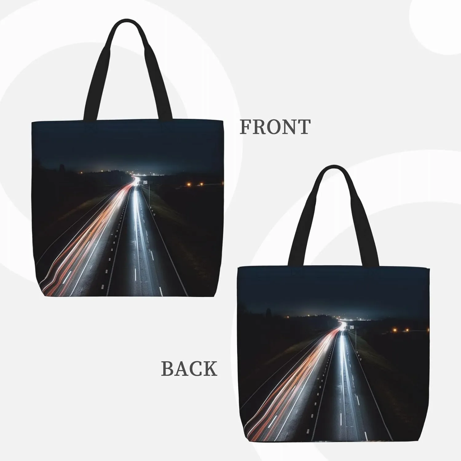 Tote Bag for Women Cute puppy funny Shoulder Bag with Zipper Handbag Large Capacity Reusable Grocery Bag