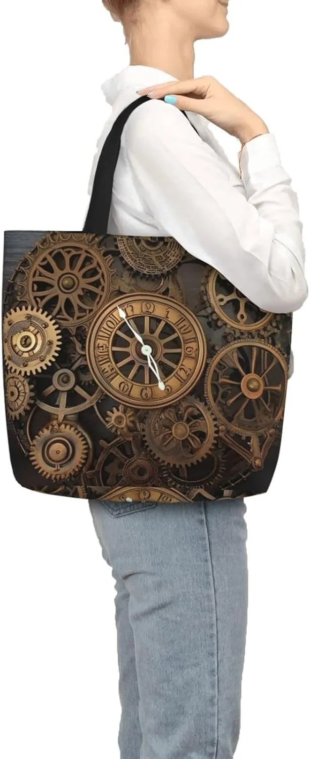Tote Bag for Women Eastern Bluebird Shoulder Bag with Zipper Handbag Large Capacity Reusable Grocery Bag