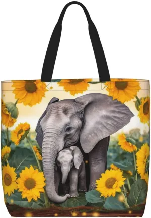 Tote Bag for Women Four chicken Shoulder Bag with Zipper Handbag Large Capacity Reusable Grocery Bag