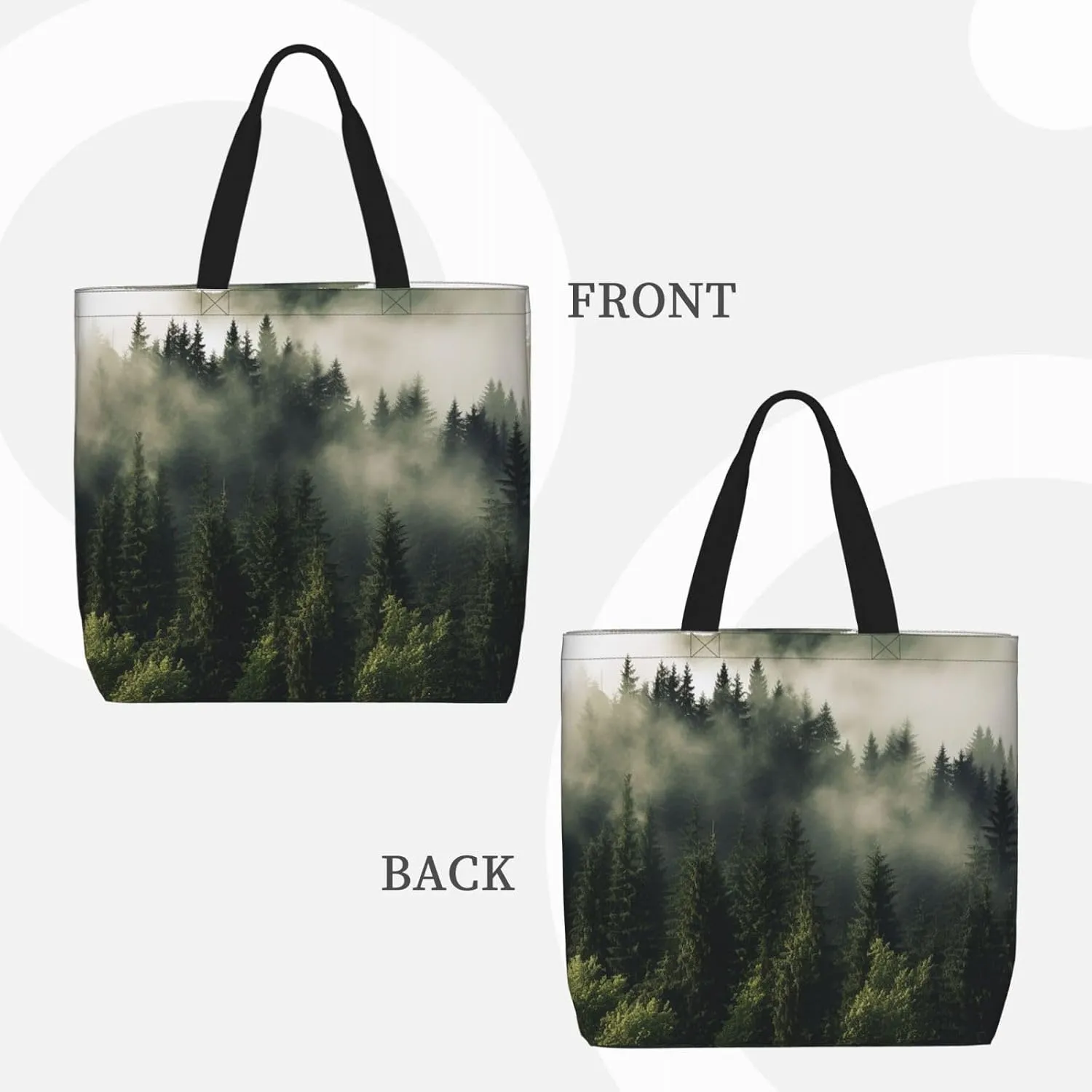 Tote Bag for Women Guinea Animal and popcorn Shoulder Bag with Zipper Handbag Large Capacity Reusable Grocery Bag