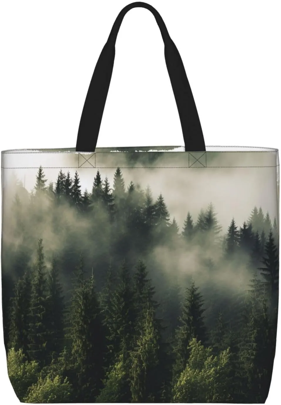 Tote Bag for Women Guinea Animal and popcorn Shoulder Bag with Zipper Handbag Large Capacity Reusable Grocery Bag