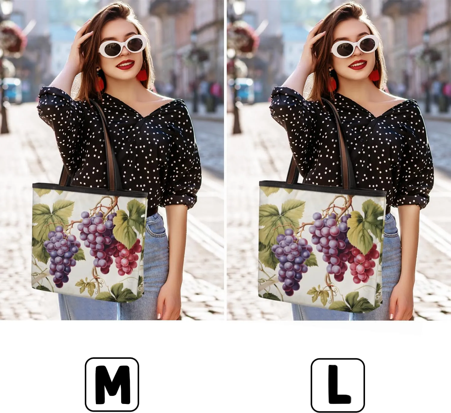 Tote Bag for Women with Zipper Large Capacity Top Handle Casual Shoulder Bag Handbag Reusable Shopping